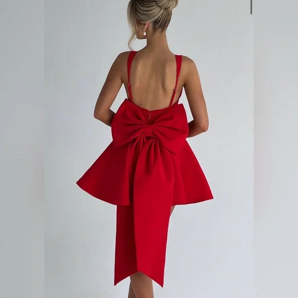 Babyboo Rue Mini Dress Red - Picture 2 of 2